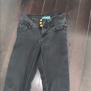 Black skin jeans
